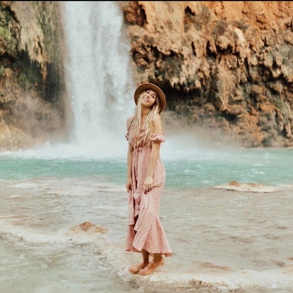 Auguste the Label Willow Day Dress High Low in Blush color Sz XS - Picture 7 of 14